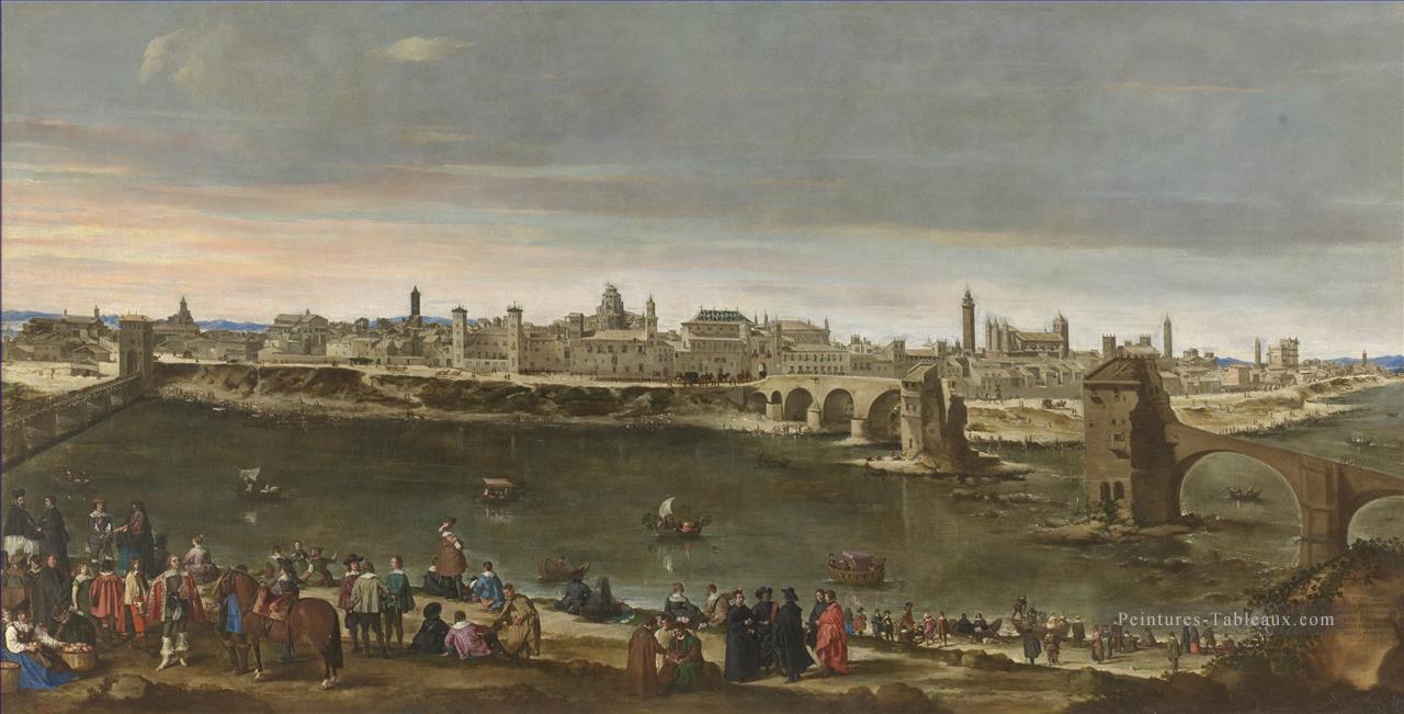 Vue de Saragosse Diego Velázquez Peintures à l'huile